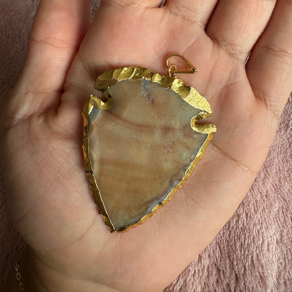 ✨ Earth Ember Chert Pendant – Natural Sedimentary Rock Jewelry